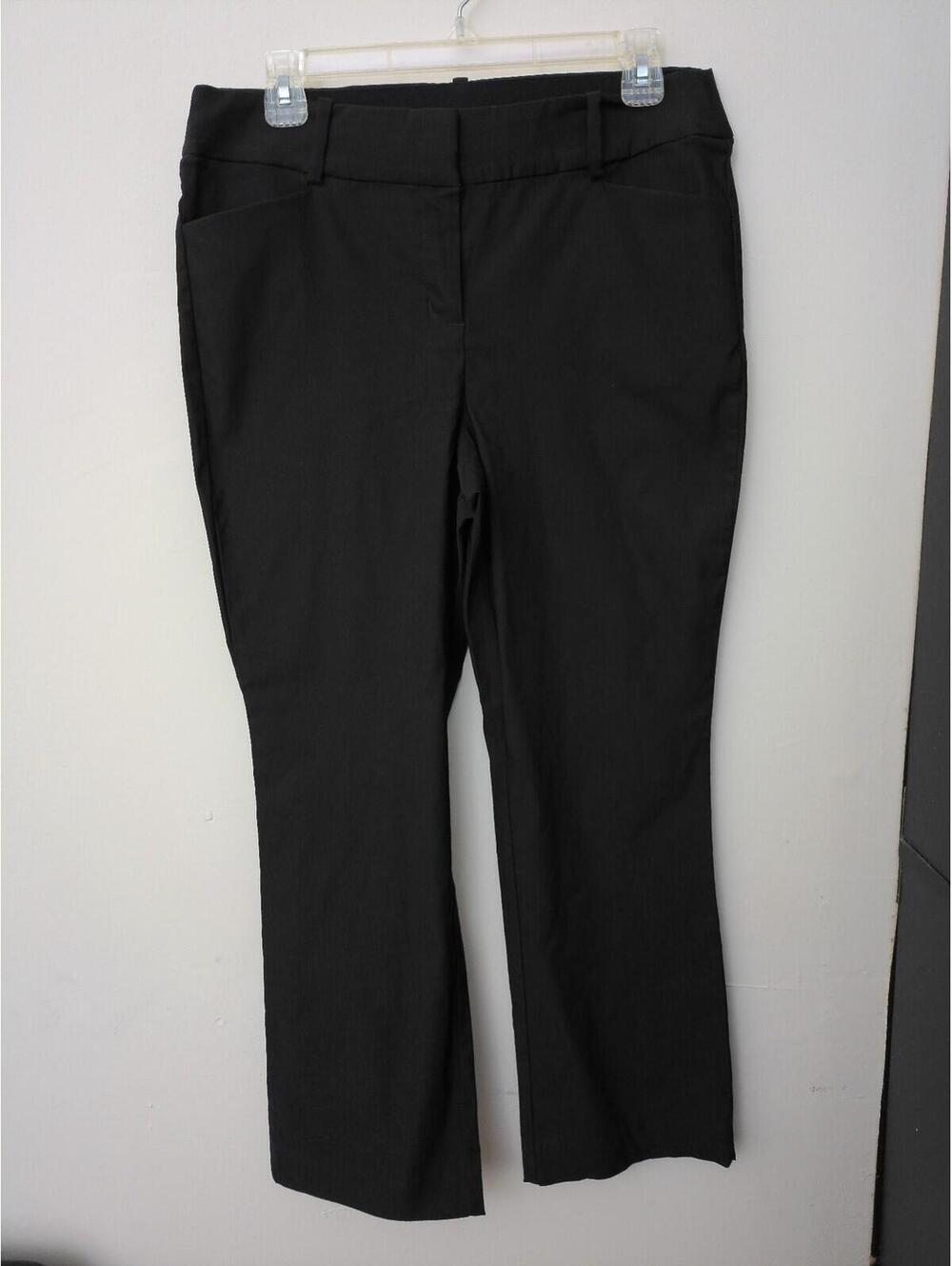 Briggs Petite Pants Womens Black Size 10P Pull On Straight‎ Leg Dress Trousers